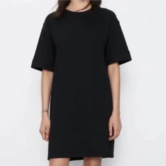 Okinawa Prefecture White T Shirt Dress Zara ZARA White T-Shirt Dress,  Women's Fashion, Dresses Sets,
